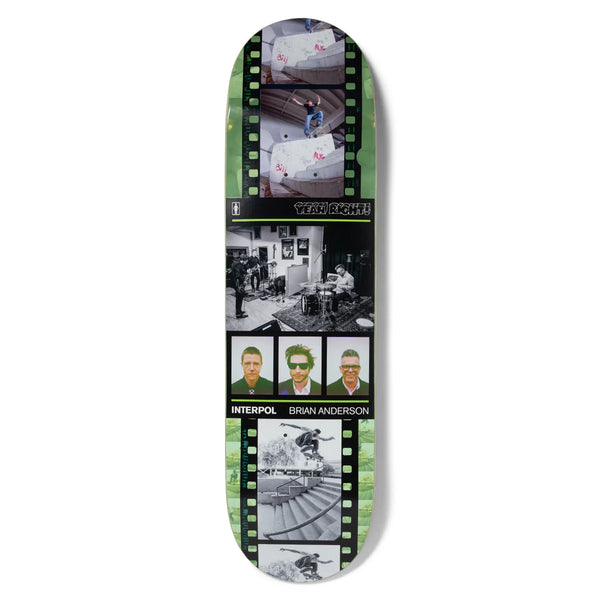 A GIRL skateboard deck featuring photos of people, with a focus on Kennedy Blooming and a girl.