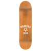 The ZERO X BAM AMERICAN ZERO skateboard deck by ZERO features a standard layup and showcases white "MARGERA" text above a heart and cross symbol, with "ZERO" printed below.
