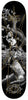 The REAL DAVIS FOREST FRIENDS 8.18 skateboard deck by REAL features a black background, detailed wild cat climbing a tree illustration, gold geometric lines, and "OPUS" in stylized text at the top.