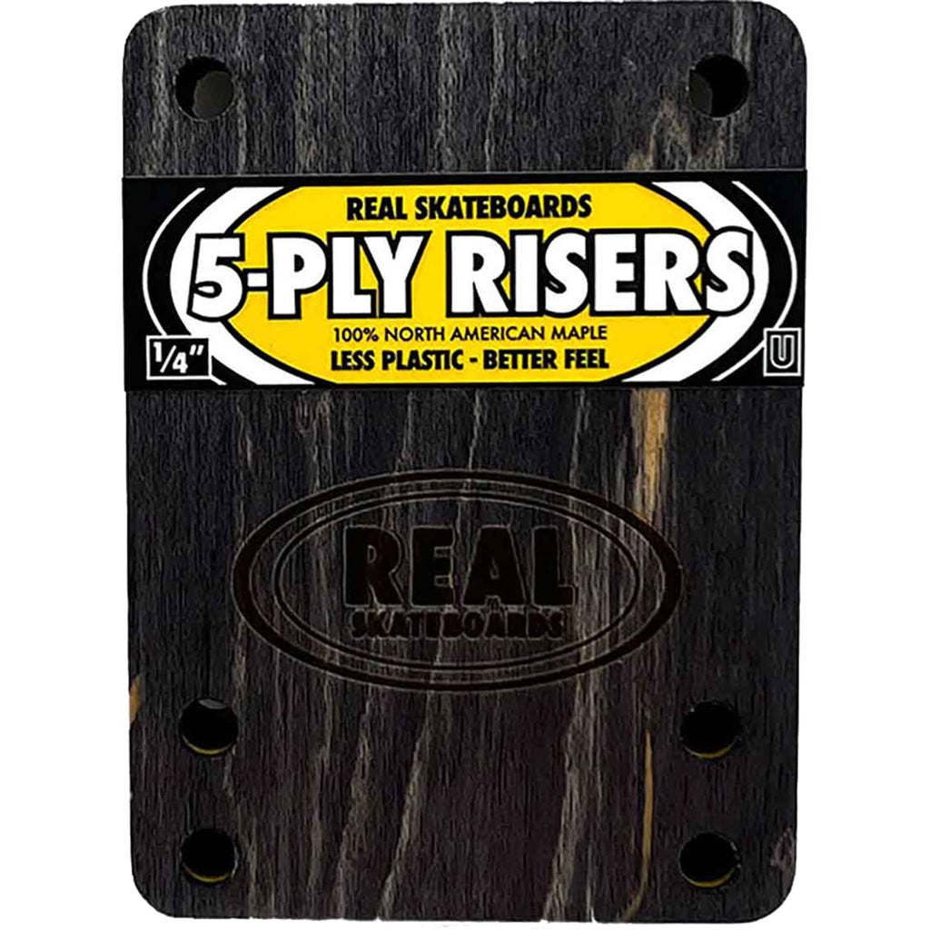 1/4 risers from REAL 5-PLY UNIVERSAL FIT skateboards.