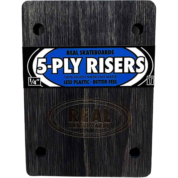 wooden risers set that says REAL 5-PLY 1/4 RISERS THUNDER FIT.