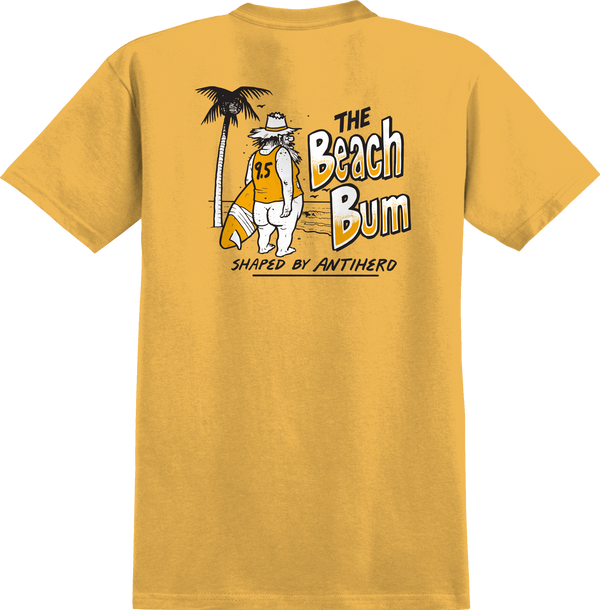 The ANTIHERO BEACH BUM tee-shirt in yellow.