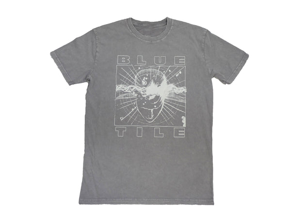 A BLUETILE "WOKE" T-SHIRT ORCHID STONE with an image of a man riding a bike, perfect for everyone who values staying woke about their physical activities.