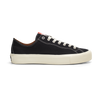 A pair of black sneakers with white soles, made with LAST RESORT AB VM003 CANVAS BLACK/WHITE material.