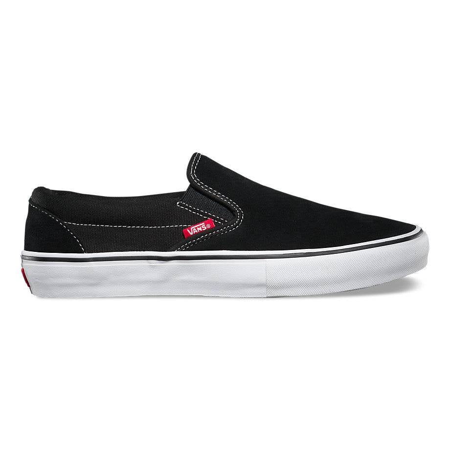 VANS SLIP-ON PRO BLACK / WHITE shoes, combining durability and enhanced performance.