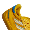 A bold yellow ADIDAS COPA NATIONALE BOLD GOLD / CLOUD WHITE / BLUE RUSH soccer shoe with blue accents.