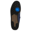 A close up of an ADIDAS FORUM 84 LOW ADV NAVY / BLACK / BLUEBIRD shoe.