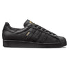 The ADIDAS KADER SUPERSTAR CORE BLACK / CORE BLACK trainers are a sleek and stylish choice with accents of gold.