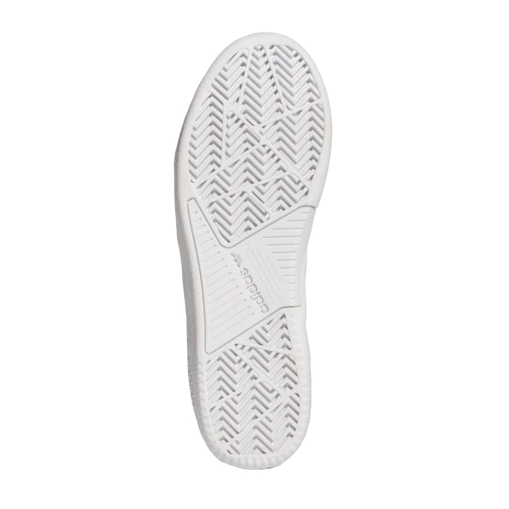 A pair of white ADIDAS TYSHAWN OFF WHITE / CLOUD WHITE sneakers on a white background.