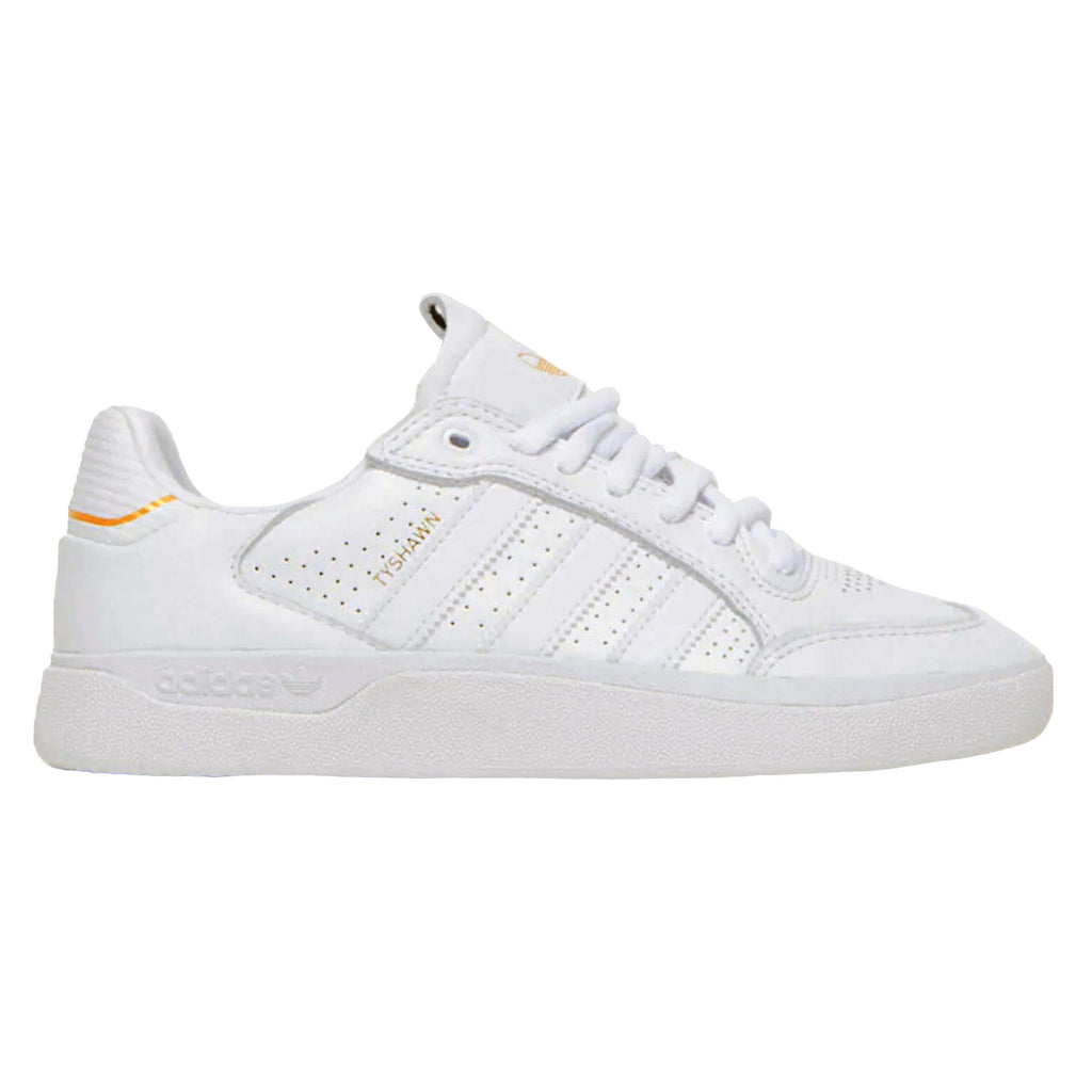 A white ADIDAS TYSHAWN LOW WHITE / WHITE / GOLD sneakers.