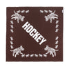 A VANS SKATE ALLEN X HOCKEY AUTHENTIC HIGH RED bandana with the word hockey on it.