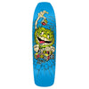 A skateboard with an ANTIHERO GROSSO GRIMPLESTIX BLUE monster on it.