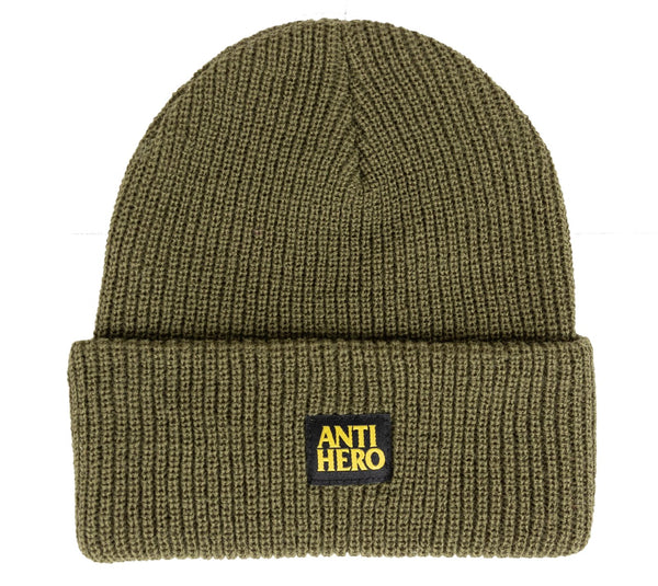 ANTIHERO LIL BLACK HERO beanie - olive/black.