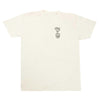 A BLUETILE X SPINA BENIHANA TEE IVORY with an image of a flower on it. (Brand: Bluetile Skateboards)
