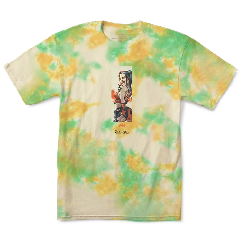 A COLOR BARS t-shirt with a picture of a man on it.