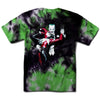 A COLOR BARS t-shirt with a picture of a joker holding a gun.