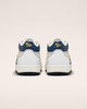 A pair of white and blue CONVERSE CONS FASTBREAK PRO SAGE tennis shoes.