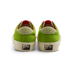 A pair of Last Resort AB VM004 Milic Duo Green/White shoes with red soles.