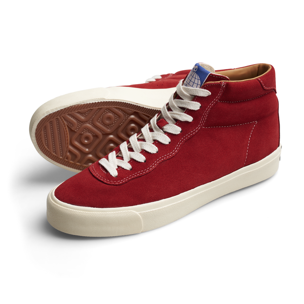 A pair of LAST RESORT AB red sneakers with white soles, perfect for those in need of a last resort option when it comes to footwear.