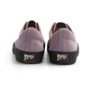 A pair of Last Resort AB VM002 Suede Lo Lilac/Black shoes with black soles.