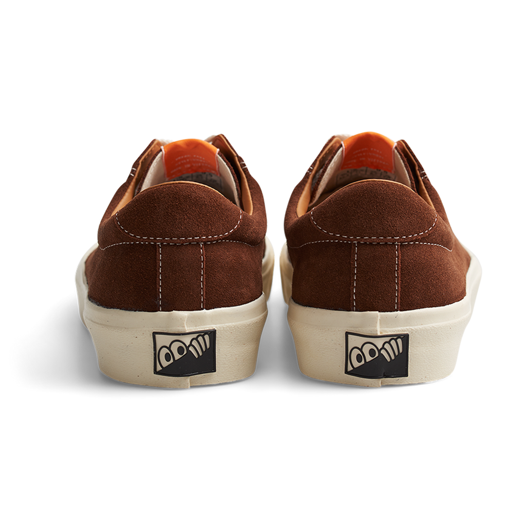 A pair of LAST RESORT AB VM001 CHOC BROWN / WHITE shoes from Last Resort AB with white soles.