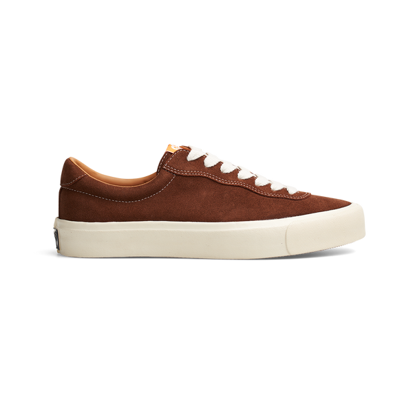 A Last Resort AB VM001 CHOC BROWN / WHITE sneaker with a white sole.
