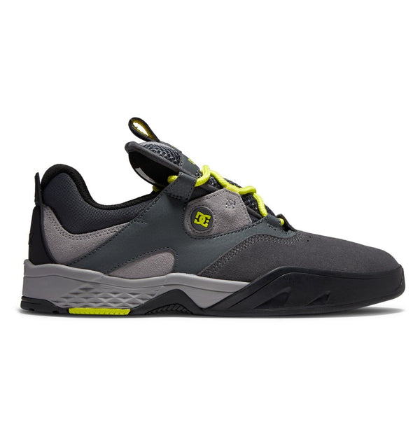The DC KALIS GREY / BLACK / GREY men's skate shoe.
