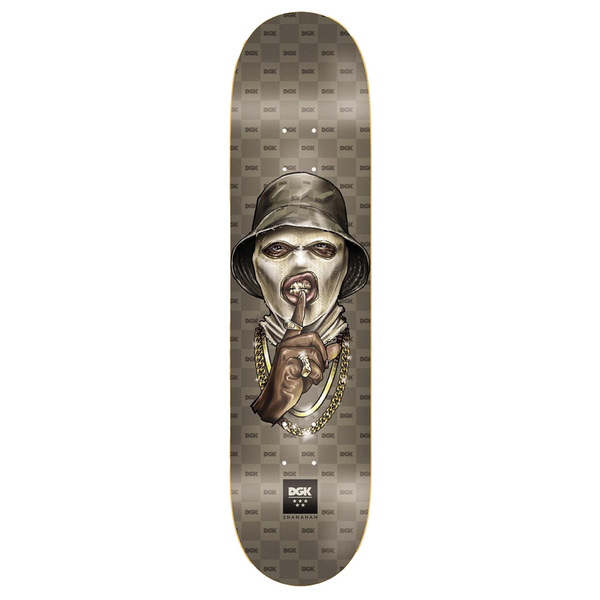 A DGK skateboard with a picture of a person on it.