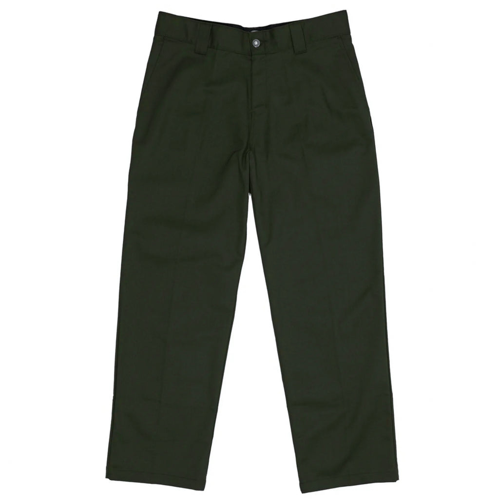 A picture of DICKIES JAMIE FOY LOOSE FIT STRAIGHT LEG PANT OLIVE on a white background.