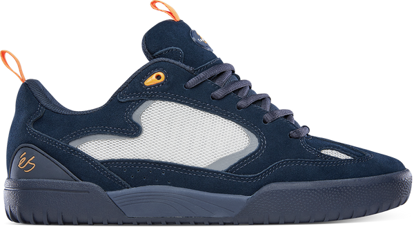 ES Quattro Navy/Grey - Navy/Orange colorway.
