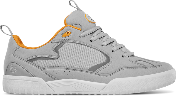 A pair of ES Quattro Grey/Light Grey sneakers.