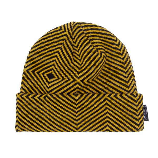 A Fucking Awesome Hurt Your Eyes beanie mustard hat.