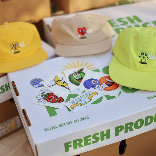 Fresh Bluetile Skateboards BLUETILE FRESH PRODUCE STICKER PACK hats and stickers for sale.