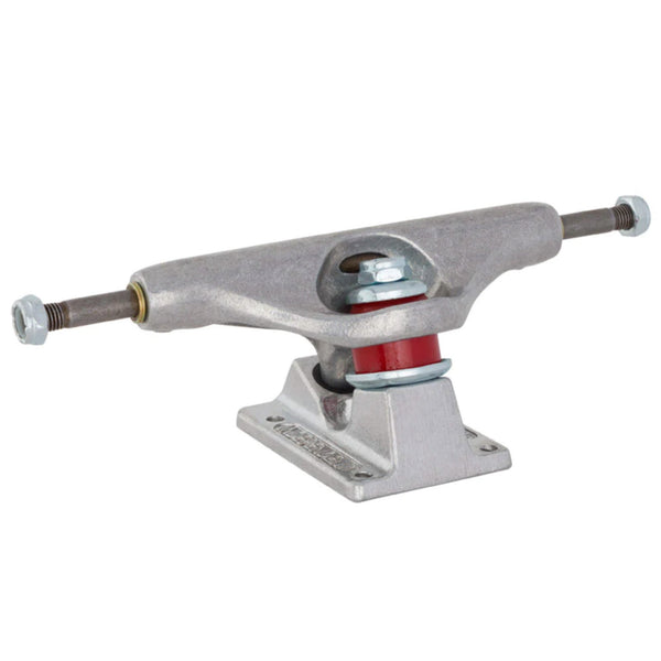 A skateboard truck on a white background featuring INDEPENDENT 159 STAGE 11 TOY MACHINE TRUCKS (SET OF TWO) trucks.