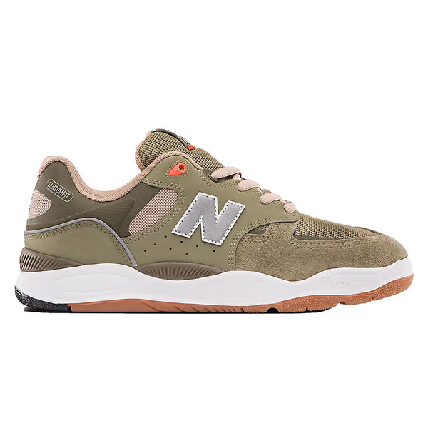 NB Numeric men's 1010 Tiago Lemos grey / yellow in olive and tan.