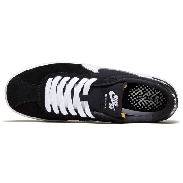 nike - NIKE SB BRUIN REACT BLACK / WHITE.