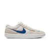 The iconic Nike swoosh is prominently displayed on the NIKE SB FORCE 58 PHANTOM WHITE / BLUE JAY by Nike.