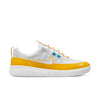 A nike SB NYJAH FREE II DARK SULFUR/WHITE-LASER BLUE sneaker featuring white and yellow colors with accent in yellow.