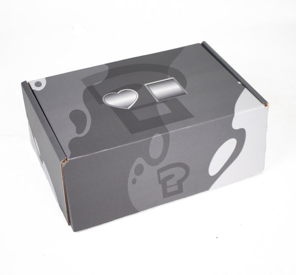 A Bluetile Skateboards BLUETILE WHAT THE?! shoe box.