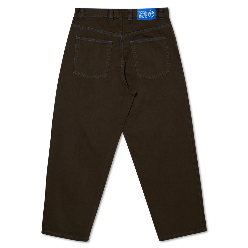 A picture of POLAR BIG BOY JEANS BROWN BLUE on a white background.