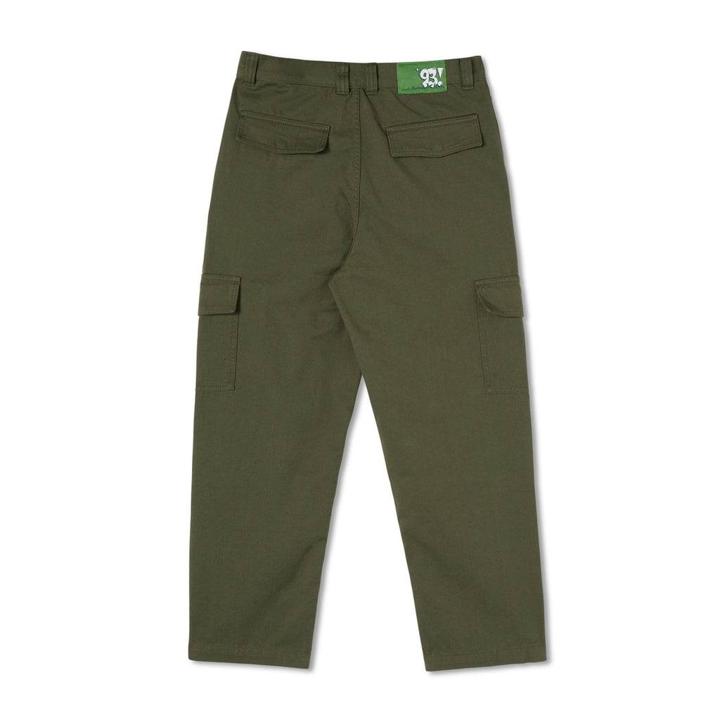 A POLAR green pants with a green patch on the side.