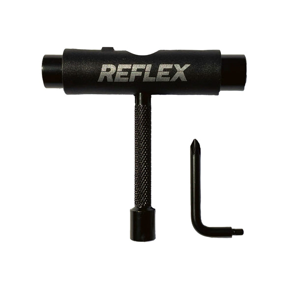 The REFLEX TRIFLEX SKATE TOOL BLACK handle is attached to the handle bar.