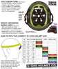 a poster with instructions on how to use a S1 LIFER BLACK MATTE ORANGE STRAP HELMET from S1 HELMET CO.