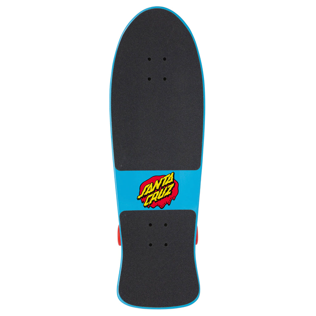 A SANTA CRUZ X STRANGER THINGS MEEK SLASHER CRUISER skateboard.