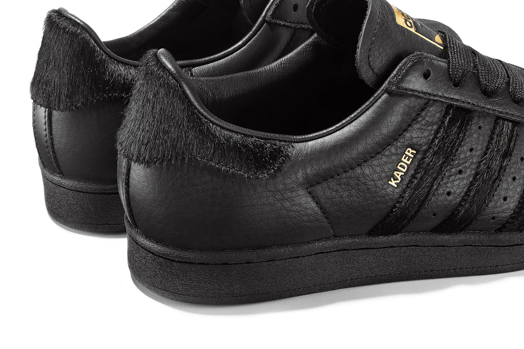 ADIDAS KADER SUPERSTAR CORE BLACK / CORE BLACK Bluetile Skateboards ADIDAS KADER SUPERSTAR CORE BLACK / CORE BLACK Bluetile Skateboards