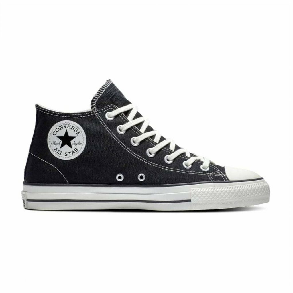 CONVERSE CONS CHUCK TAYLOR ALL STAR PRO MID BLACK BLACK EGRET