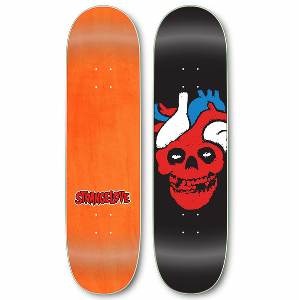 A STRANGELOVE STRANGE LOVE SKULL FIEND skateboard.