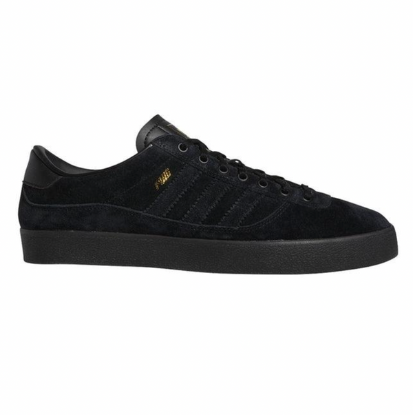 ADIDAS PUIG INDOOR BLACK / BLACK sneakers by ADIDAS originals in black and gold.