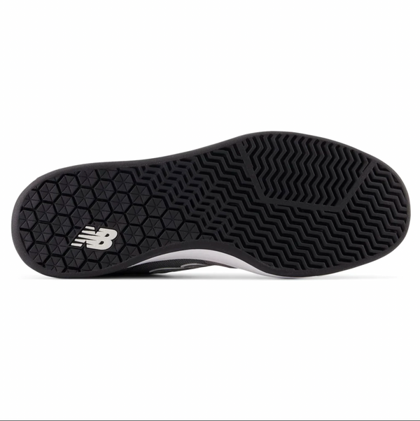 A pair of NB NUMERIC 440 CHALLENGER GREY / BLACK / WHITE shoes on a white background.