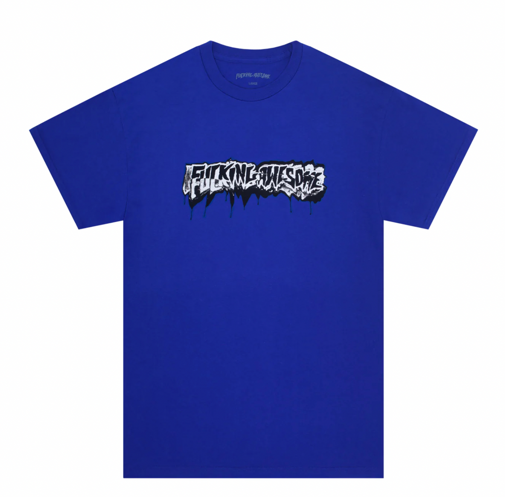 FUCKING AWESOME DILL CUT UP LOGO TEE COBALT– Bluetile Skateboards FUCKING AWESOME DILL CUT UP LOGO TEE COBALT– Bluetile Skateboards